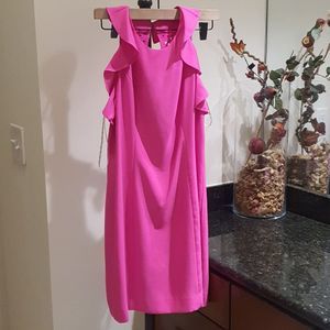 Lilly Pulitzer Pink Halter Sundress Flutter Sleeveless